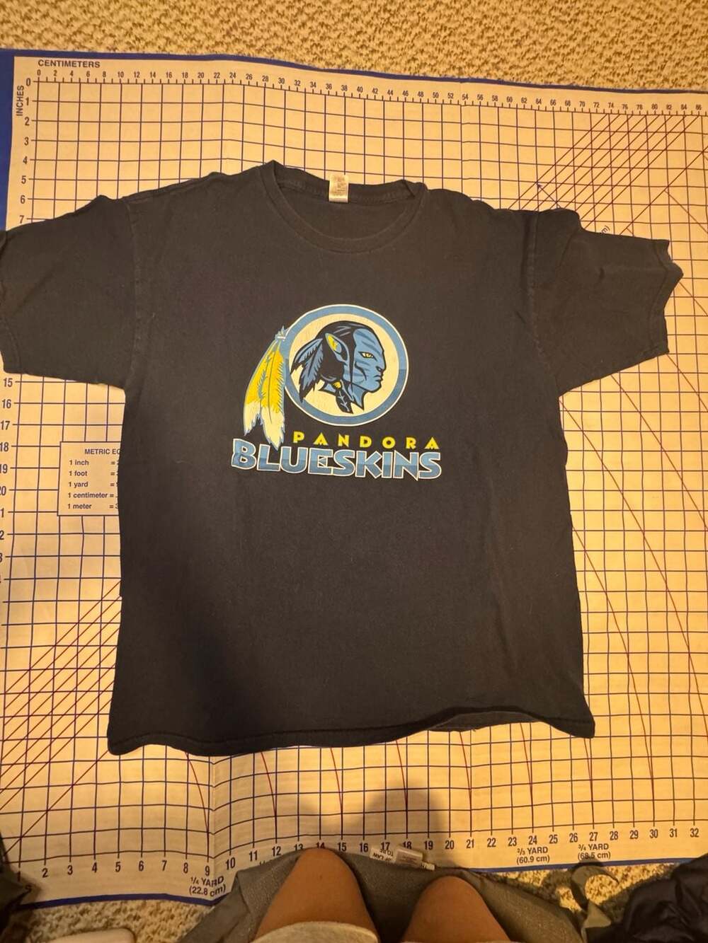 Tee Fury Pandora Blueskins Avatar Parody Graphic T-Shirt